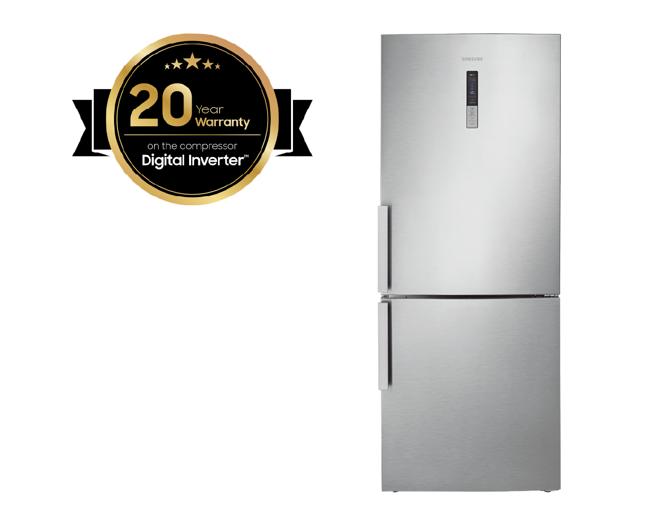 Bottom Freezer Refrigerator 435L - Silver