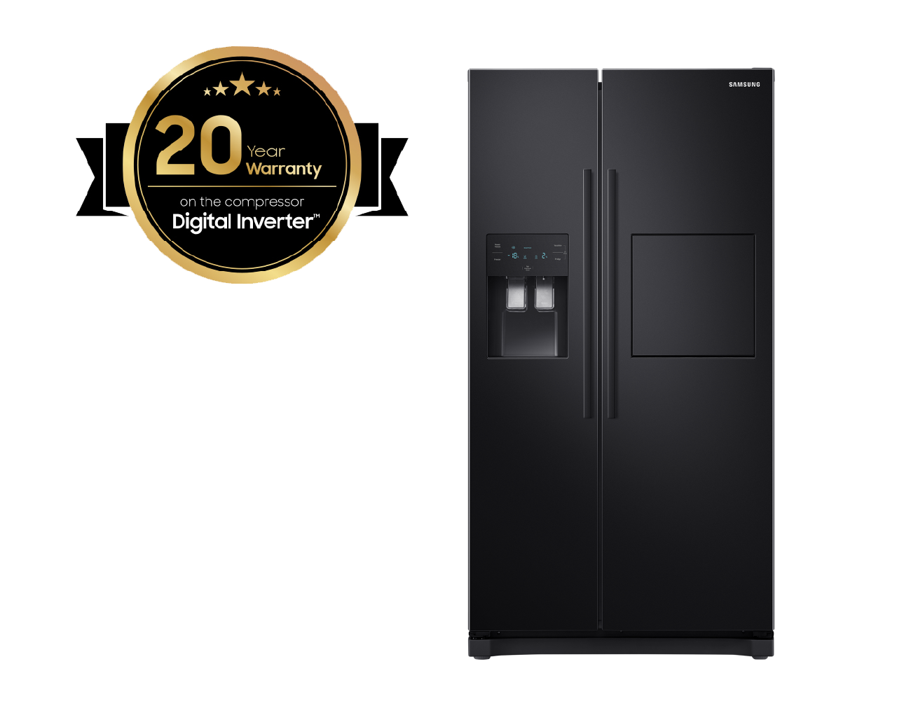 Buy Side-by-Side Refrigerator 501L - Black