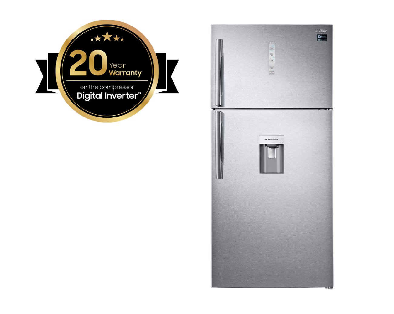 Top Mount Freezer Refrigerator 618L Silver