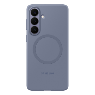 Galaxy S26+ Silicone Magnet Case Front Blue Violet 