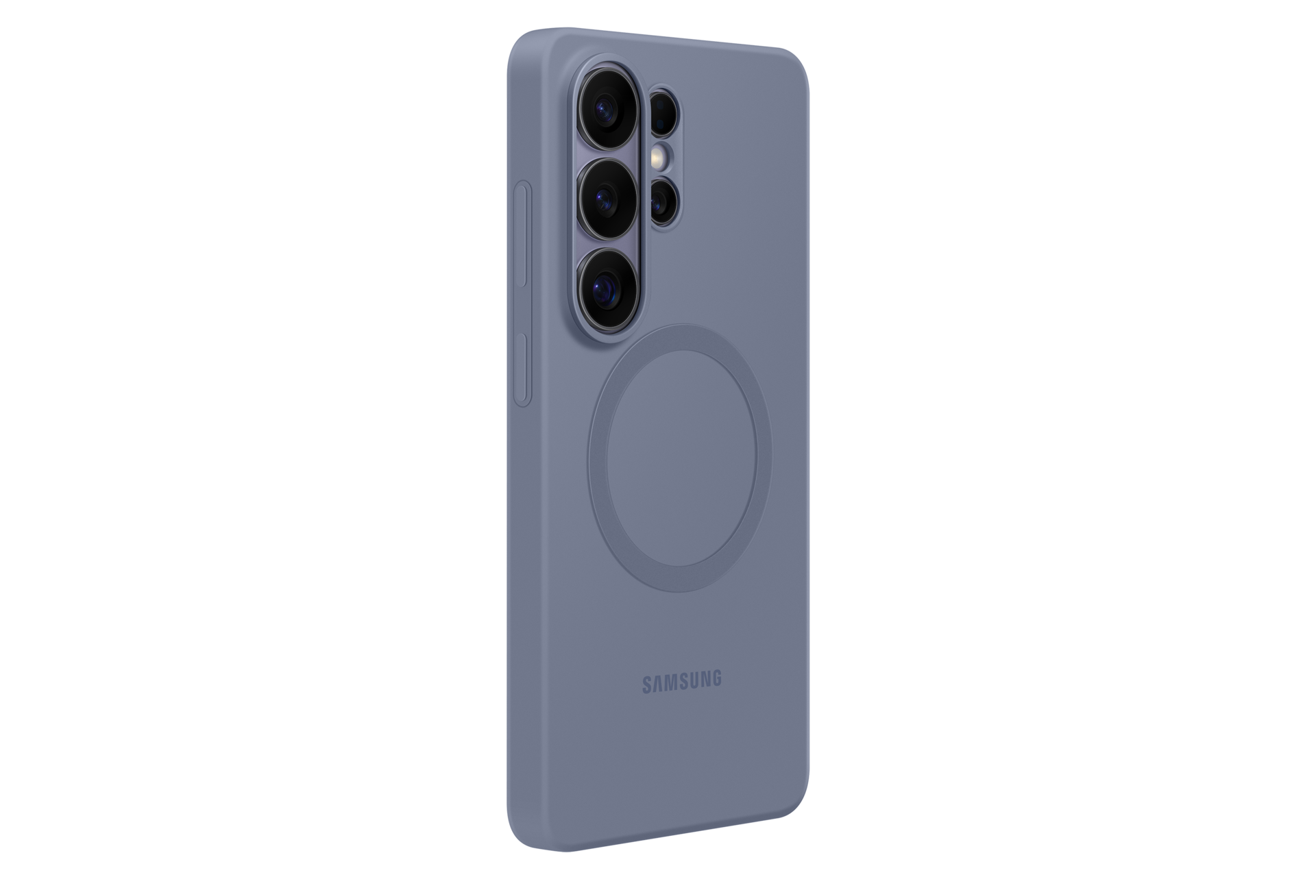 Galaxy S26 Ultra Silicone Magnet Case Dynamic Blue Violet 