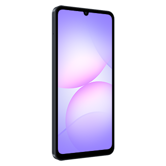 Galaxy A07s FrontL30 Black 