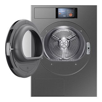 Bespoke AI Laundry Dryer with A Energy Efficiency Rating Front-Open Metallic Silver 