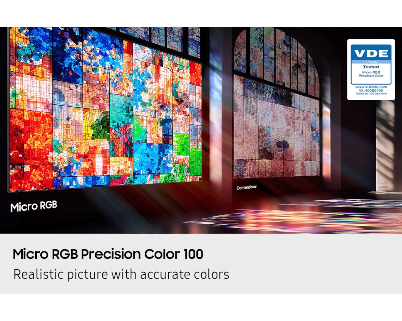 85" Micro RGB R85H 4K Samsung Vision AI Smart TV (2026) Titanium Black