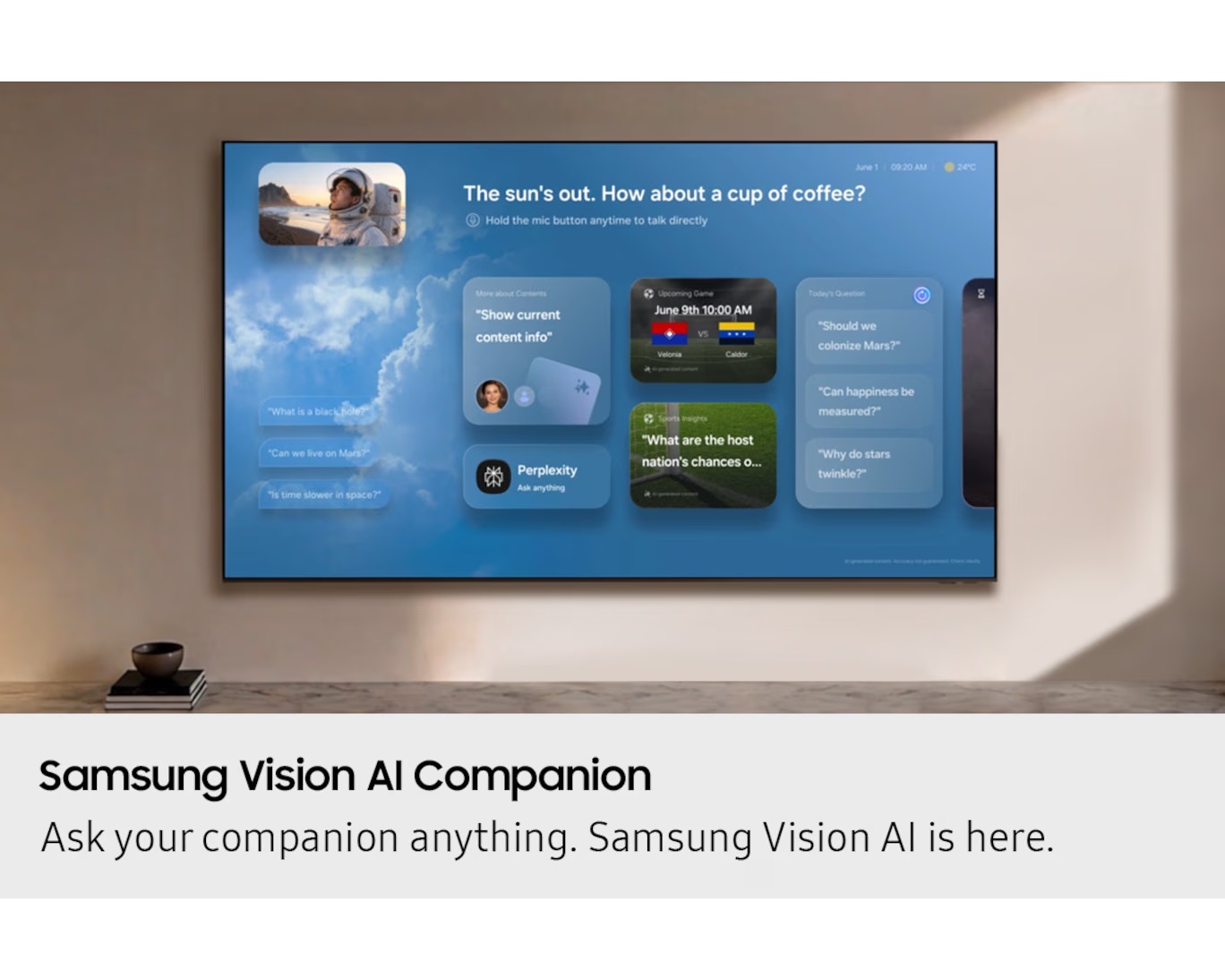 65 بوصة OLED S90H 4K Samsung Vision AI Smart TV (2026) أسود رصاصي