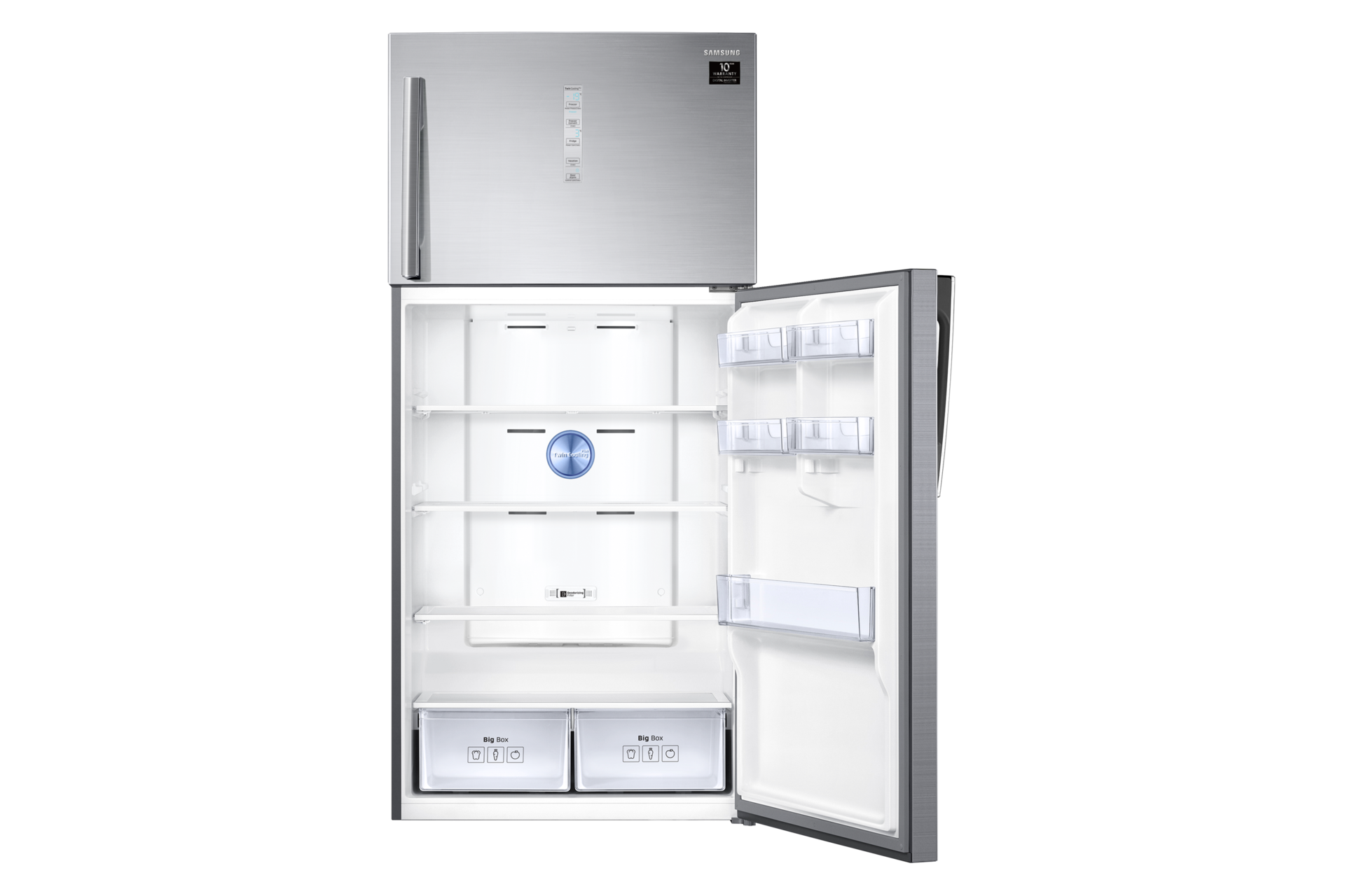 RT7000K Top Freezer with  Twin Cooling Plus™, 585L Front-Bottom-Open Silver 