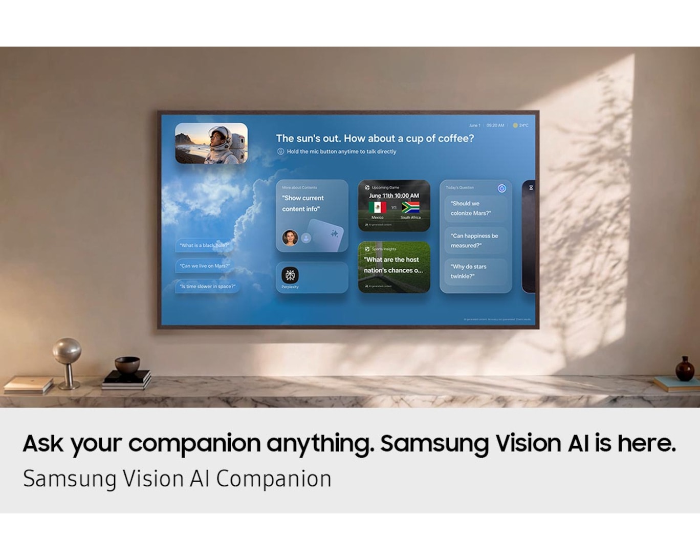 85" Mini LED M80H 4K Samsung Vision AI Smart TV (2026) Black