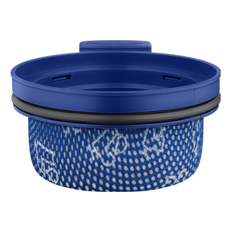 Jet95 Stick VC with More Advanced Cleaning Performance and HexaJet Motor Pre-Filter-Detail Blue 