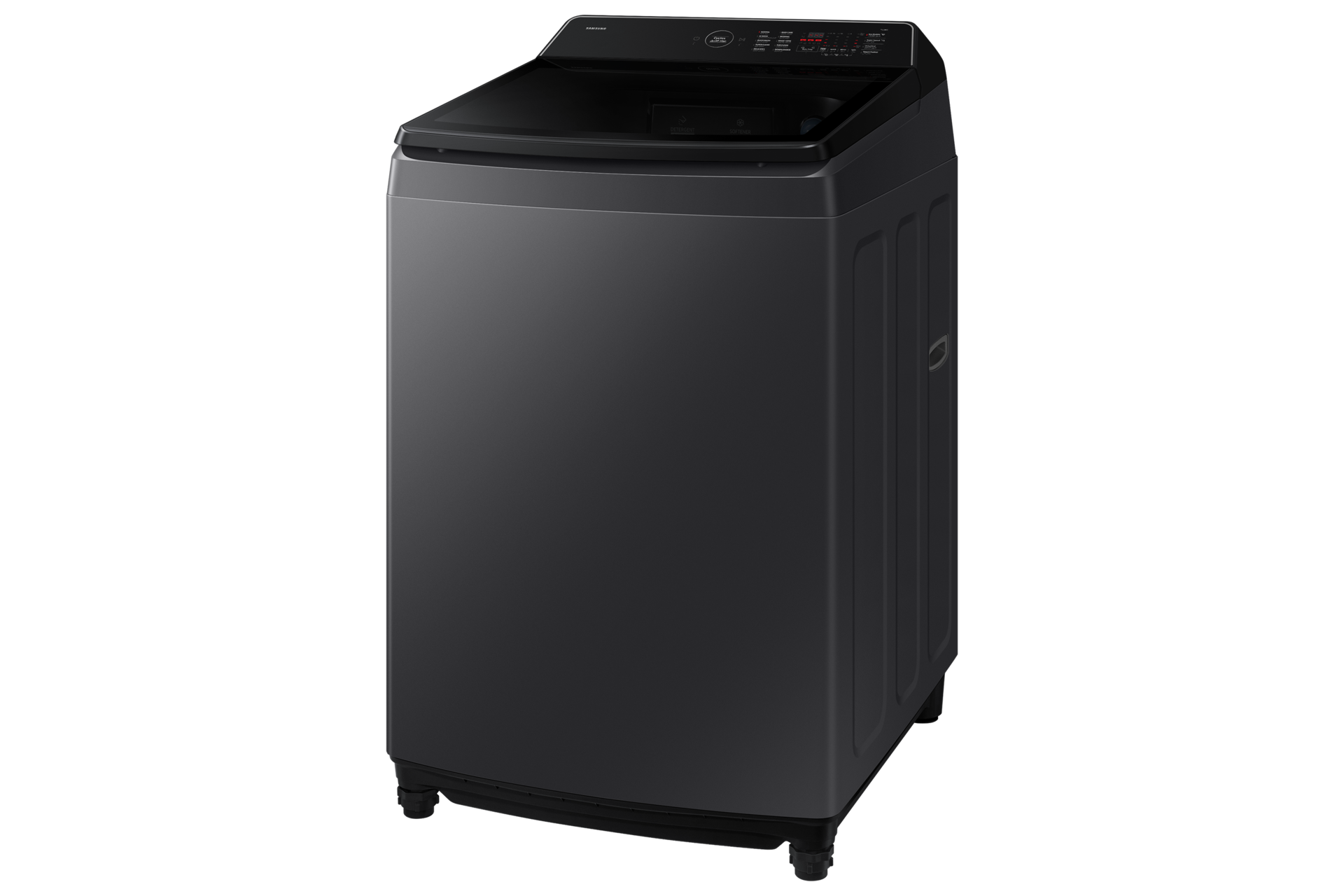 WA80F/24 Top load washer with AI Wash and Ecobubble™ R-Perspective Charcoal Glass 