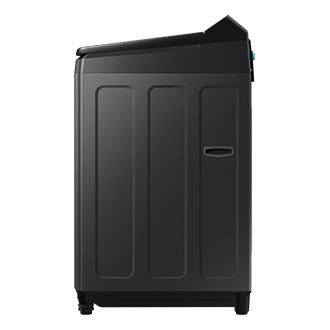 WA80F/24 Top load washer with AI Wash and Ecobubble™ R-Side Charcoal Glass 