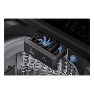 WA80F/24 Top load washer with AI Wash and Ecobubble™ Detail3 Charcoal Glass 