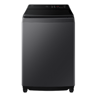 WA80F/24 Top load washer with AI Wash and Ecobubble™ Front Charcoal Glass 