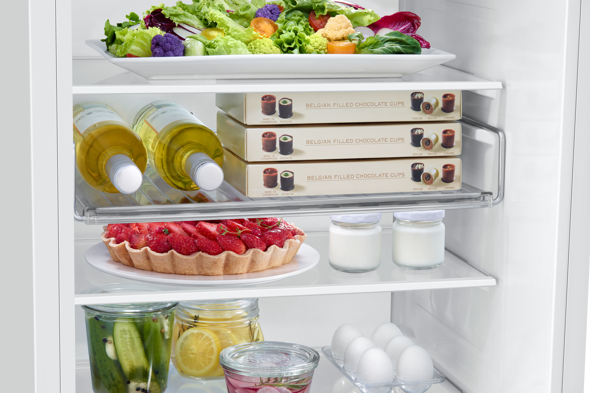 BRB80F Bottom Mount Freezer with Twin Cooling Detail9 White 