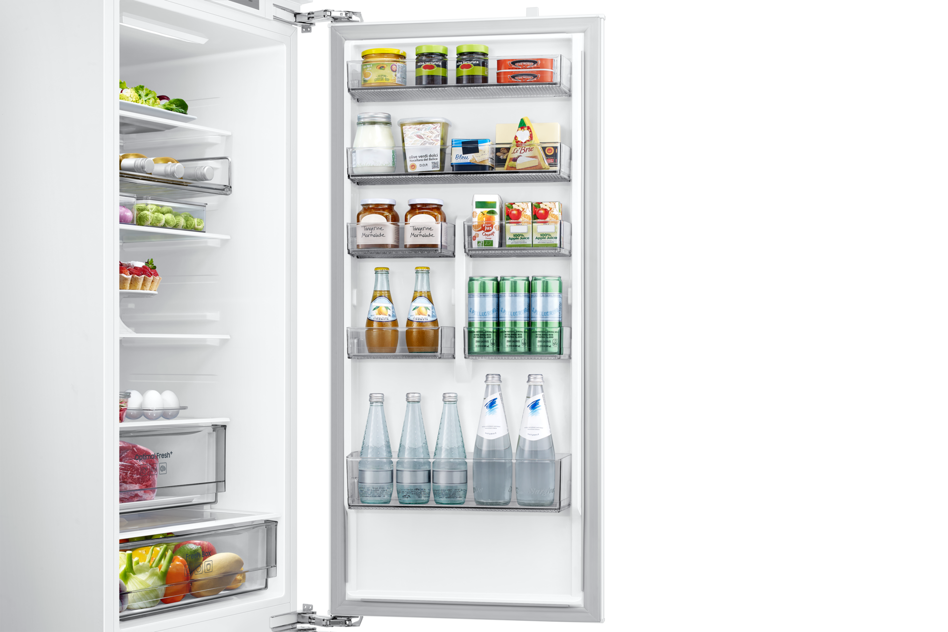 BRB80F Bottom Mount Freezer with Twin Cooling Detail10-Half-Door-Bin White 