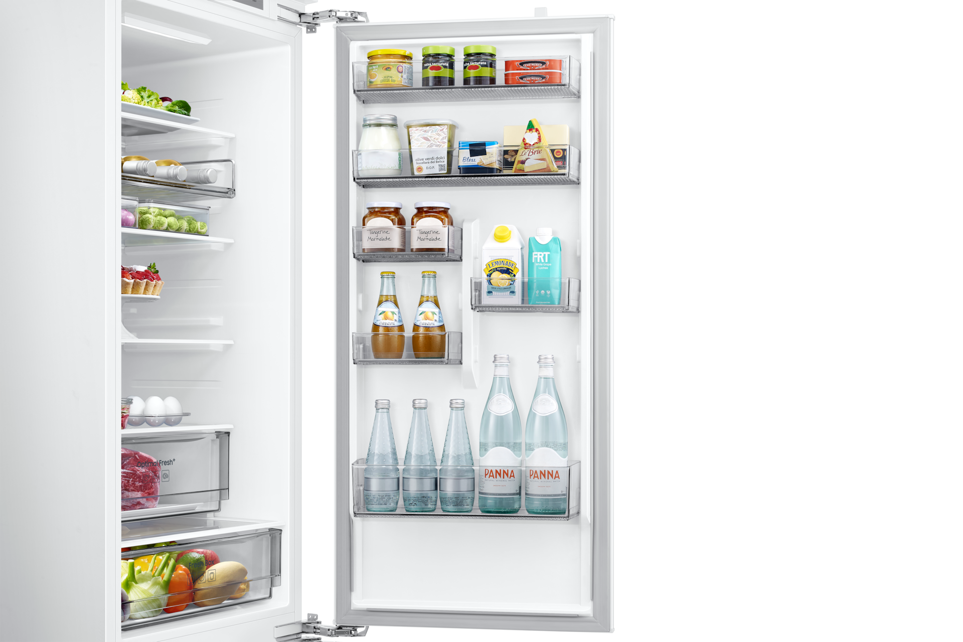 BRB80F Bottom Mount Freezer with Twin Cooling Detail11-Half-Door-Bin White 