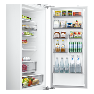BRB80F Bottom Mount Freezer with Twin Cooling Detail10-Half-Door-Bin White 