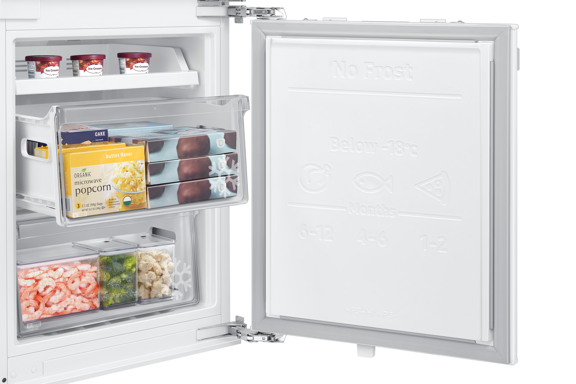 BRB80F Bottom Mount Freezer with Twin Cooling Detail4 White 