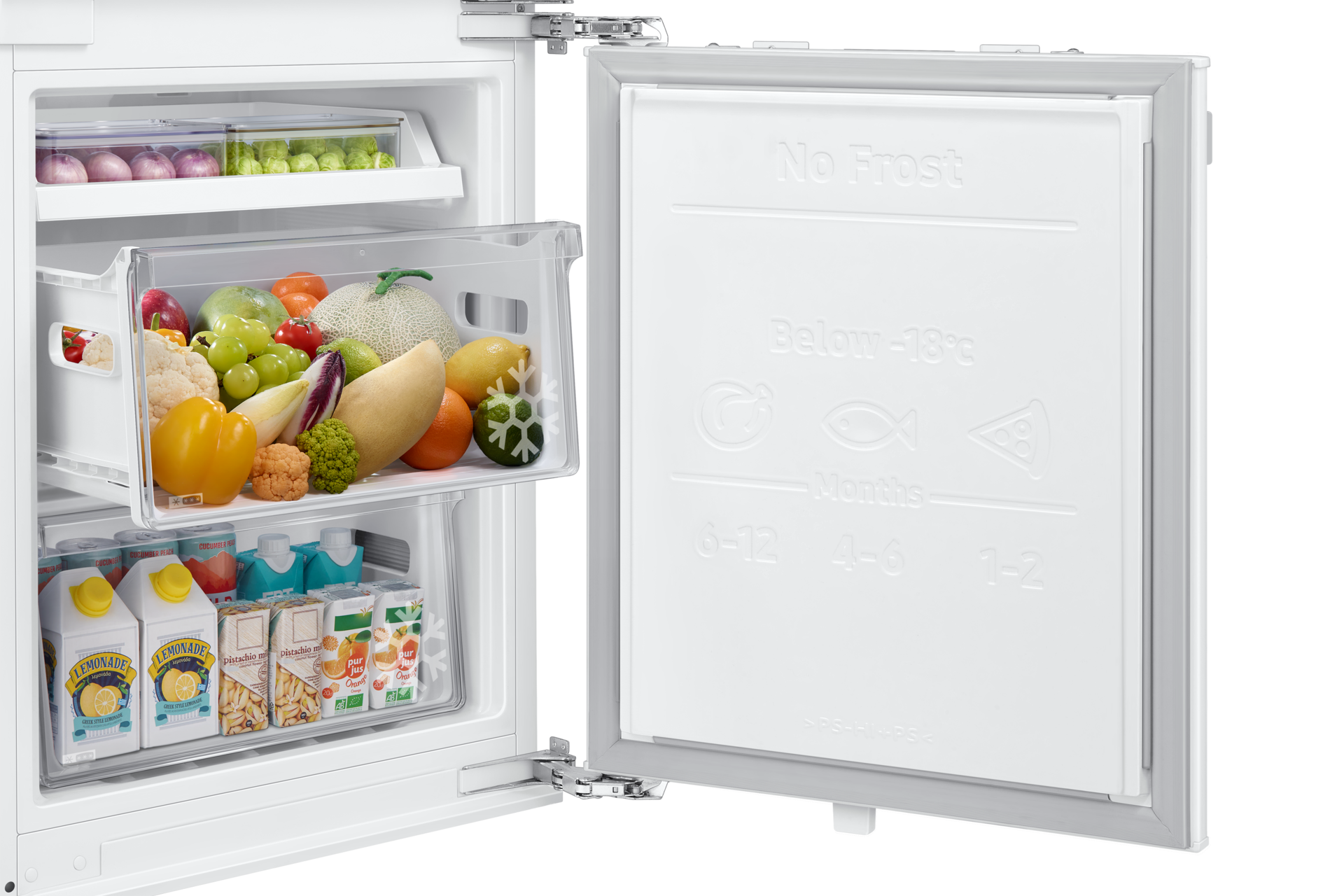 BRB80F Bottom Mount Freezer with Twin Cooling Detail7 White 