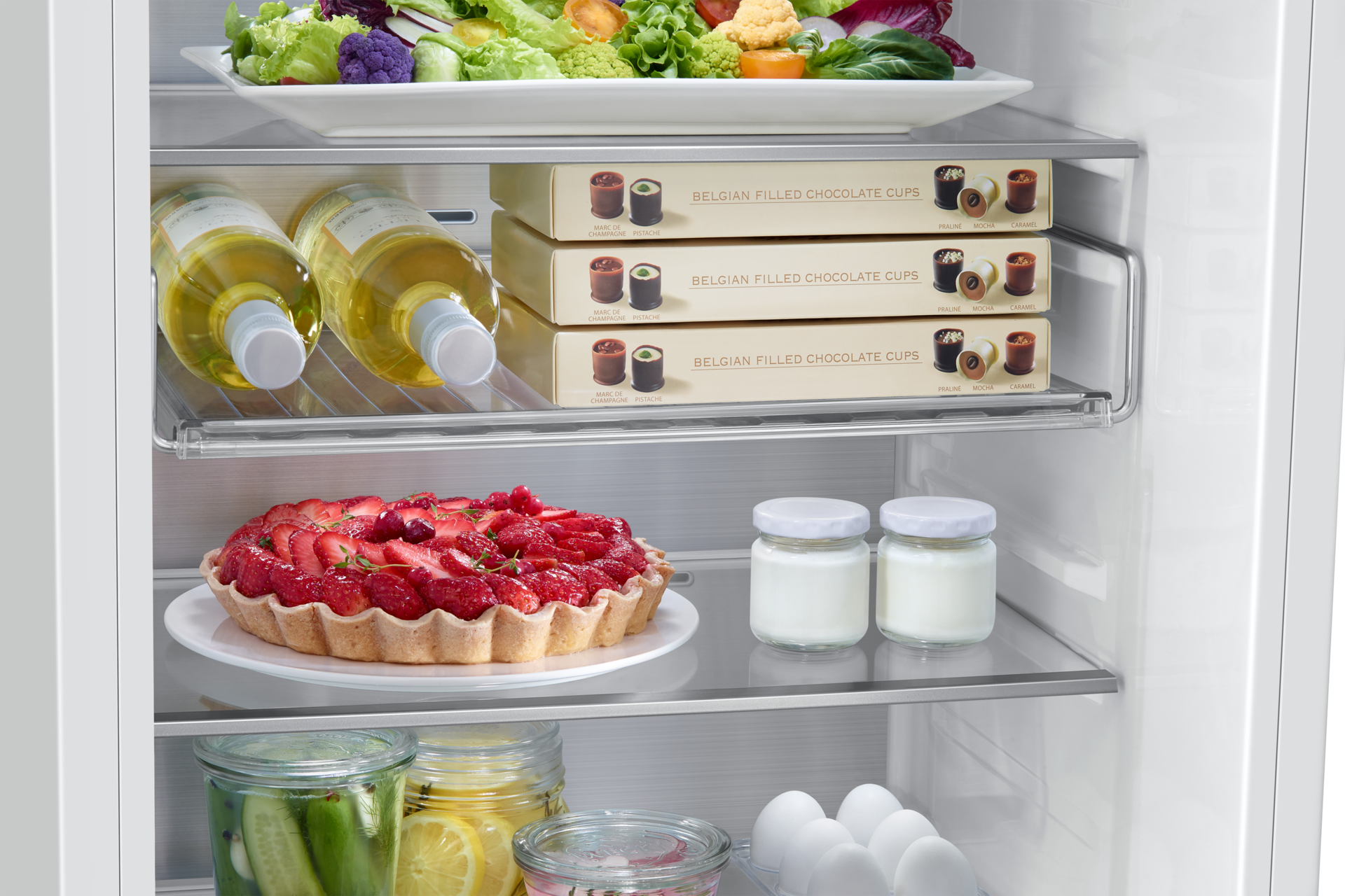 BRB80F Bottom Mount Freezer with Twin Cooling Detail9 White 