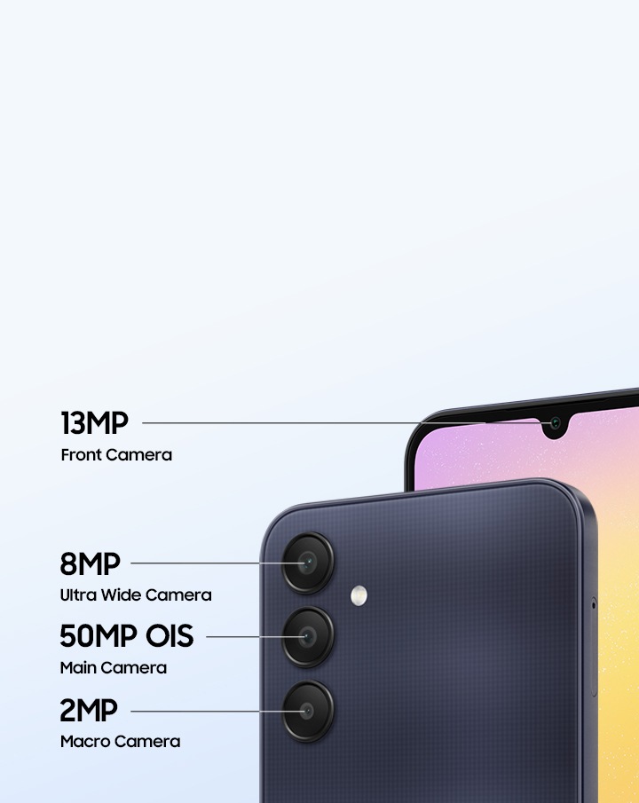 Galaxy A25 5G Blue Black 128 GB | „Samsung Lietuva“