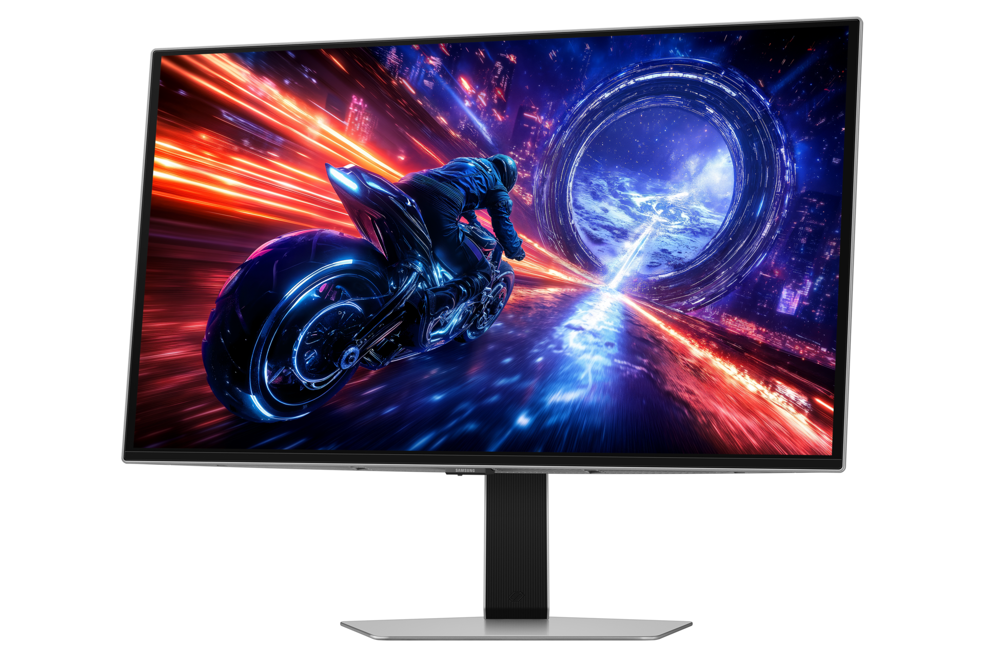 27" Odyssey OLED G6 G60SF QHD 500Hz Gaming Monitor Swivel1 Silver 