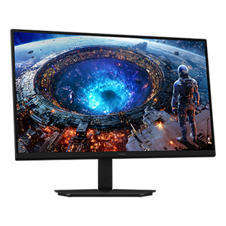 27 colių žaidimų monitorius „Odyssey G8 G80HF“ (5K 180 Hz / QHD 360 Hz) LS27HG806EFXEN, juodas – pasuktas į šoną (antras pavyzdys)