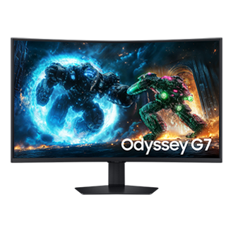 37" Odyssey G7 G75F 4K 165Hz Gaming Monitor Front Black 