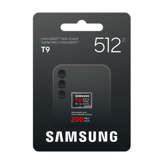 T9 microSD Card microSDXC™ UHS-I Card Front-PKG Black 
