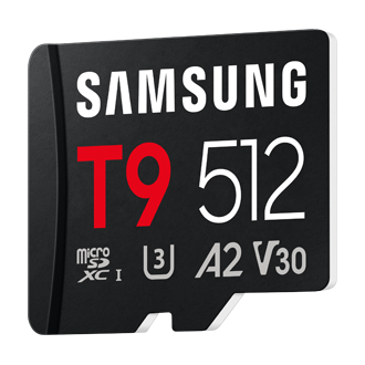 T9 microSD Card microSDXC™ UHS-I Card R-Perspective Black 