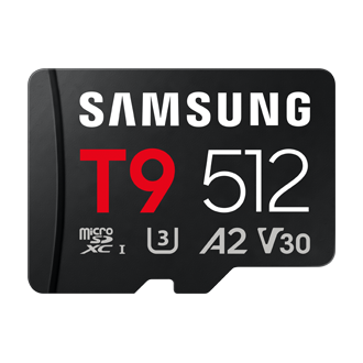 T9 microSD Card microSDXC™ UHS-I Card Front Black 