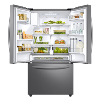 front-open-with-food Titanium Silver