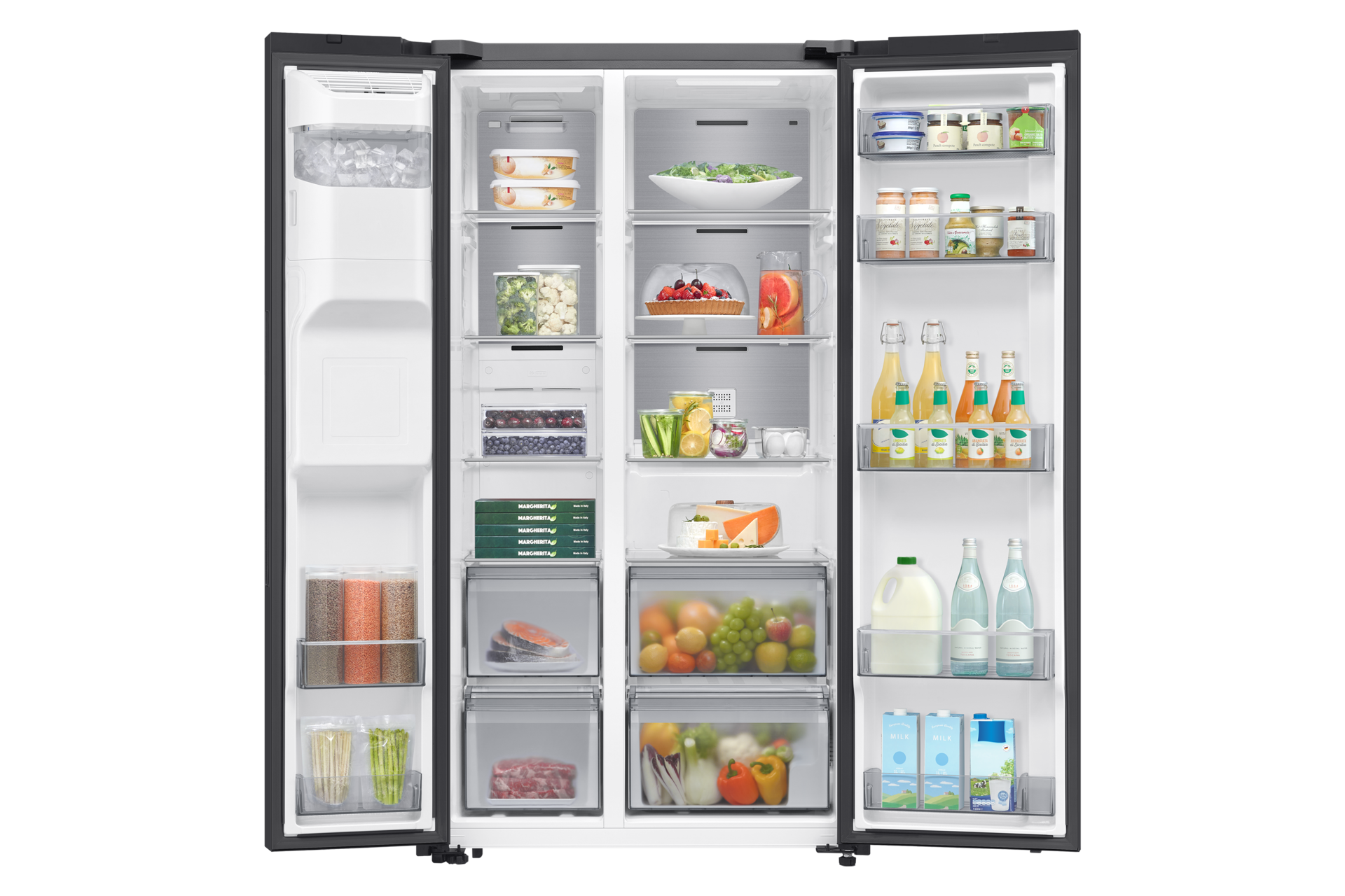 front-open-with-food Clean Black