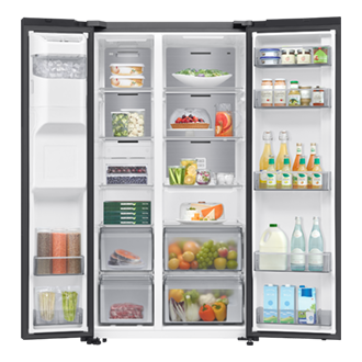 front-open-with-food Clean Black