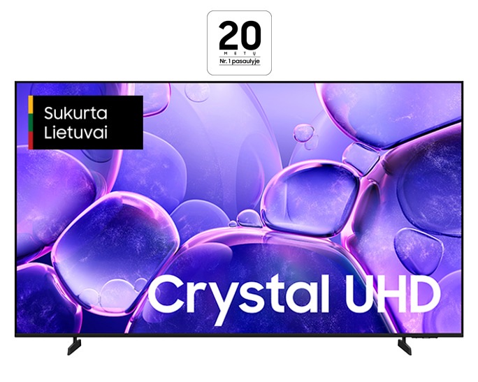85" Crystal UHD U8000F 4K Smart TV (2025) Juoda