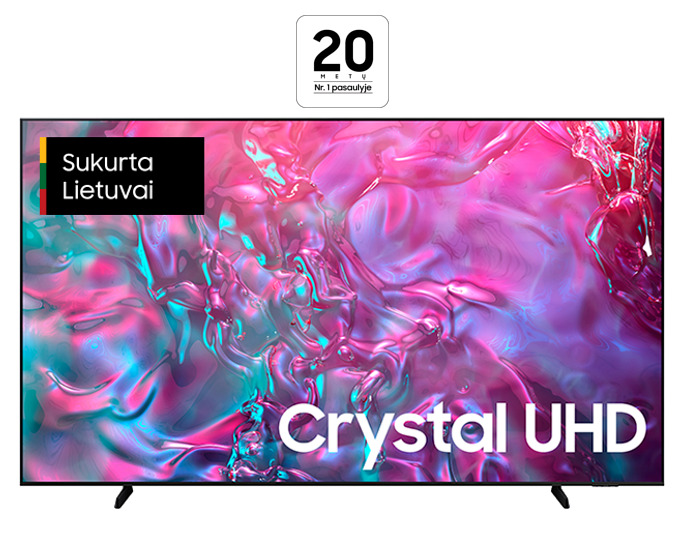98 Inch Crystal UHD DU9000 4K Tizen OS Smart TV (2024) Juoda