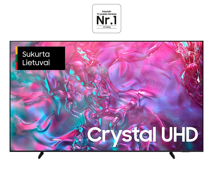 98 Inch Crystal UHD DU9000 4K Tizen OS Smart TV (2024) Juoda