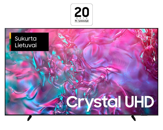 98 Inch Crystal UHD DU9000 4K Tizen OS Smart TV (2024) Juoda