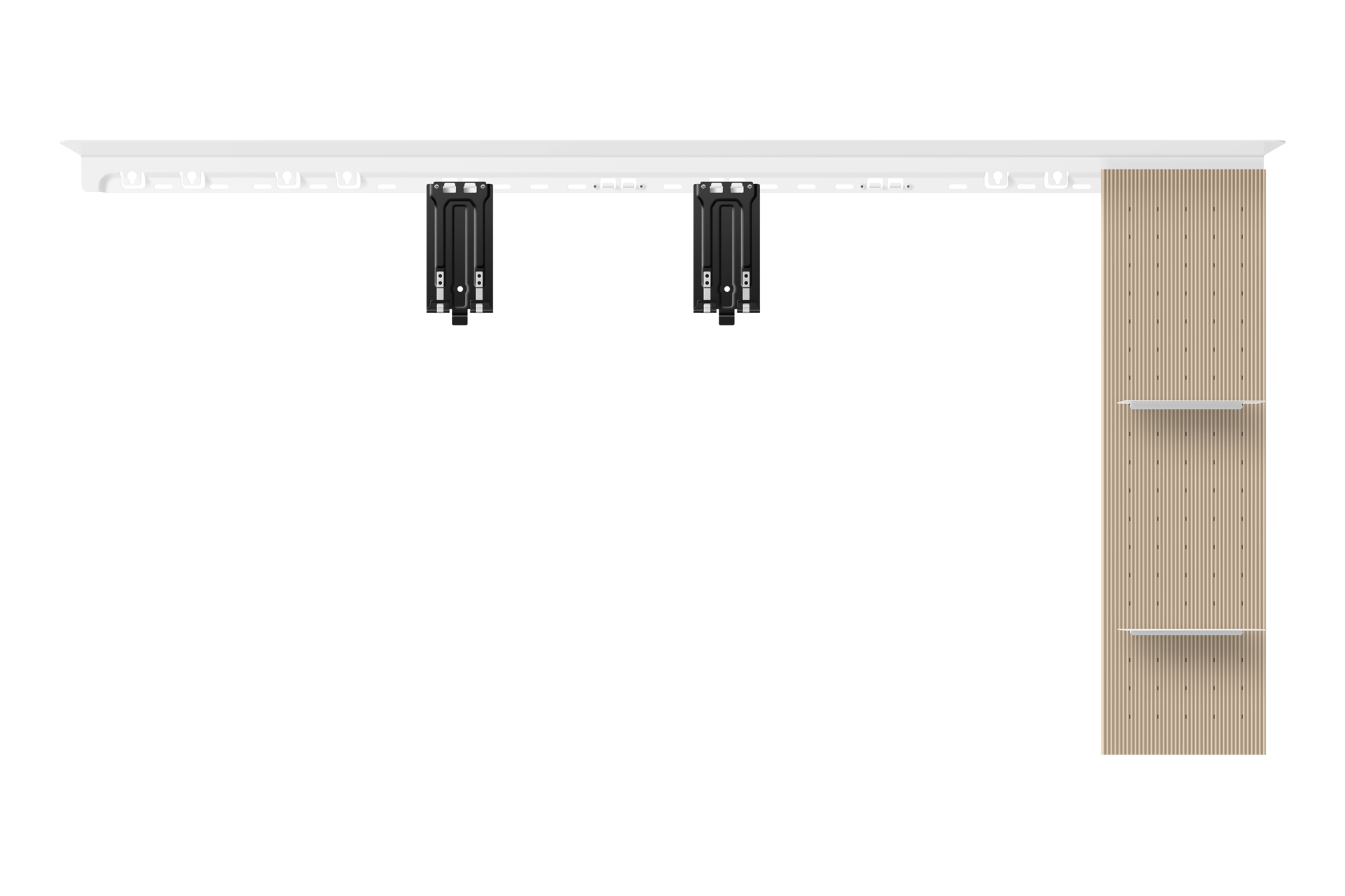 front-without-tv Beige Wood