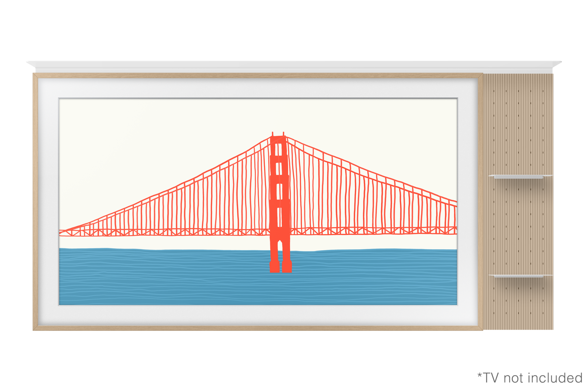 front-left-tv Beige Wood