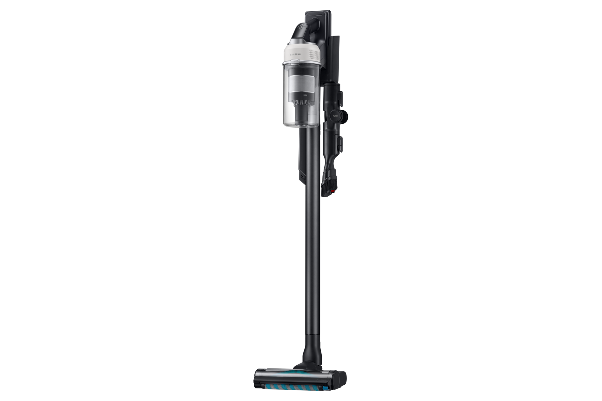 Jet 85S Stick VC 250W / 60 Min. 2.43kg with the Slim LED Brush Dynamic-Combination2 Satin Greige 