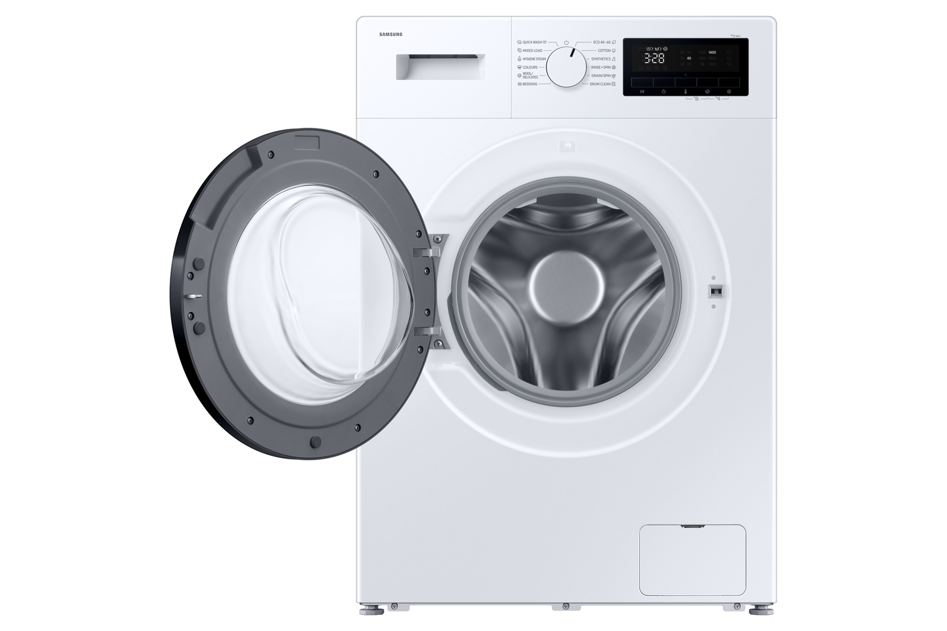 Laundry with Grade A Energy Efficiency and Hygiene Steam Front-Open White 