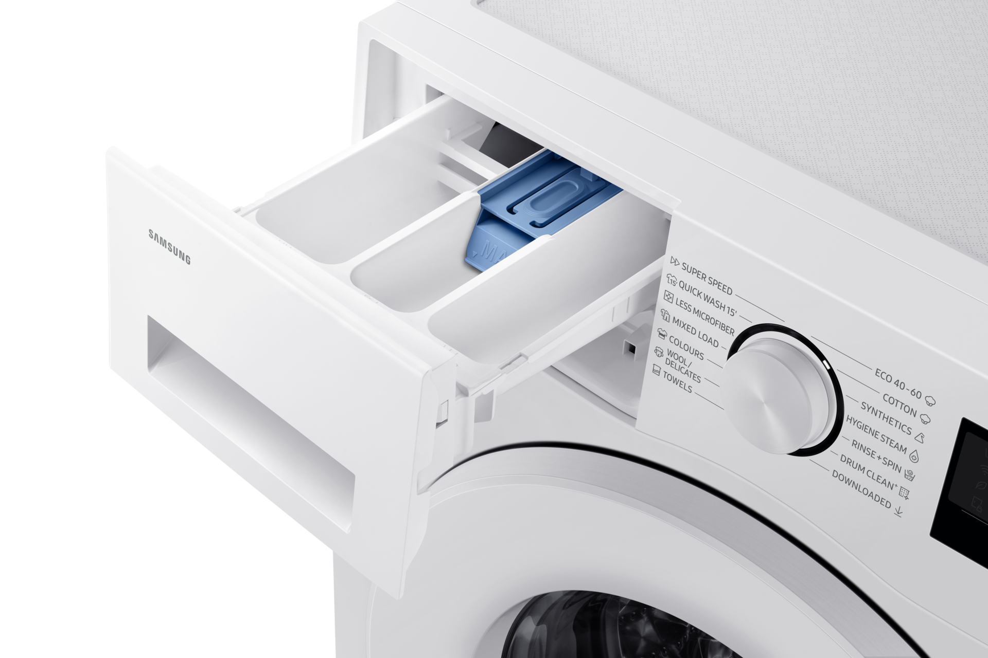 Laundry with Grade A Energy Efficiency and AI Ecobubble 8kg Detail White 