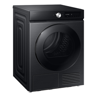Laundry Dryer with A Energy Efficiency Rating_ L-Perspective Black 