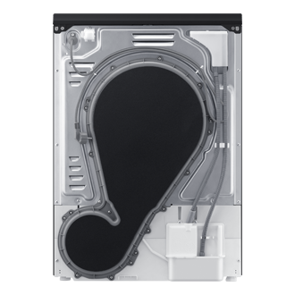 Laundry Dryer with A Energy Efficiency Rating_ Back Black 