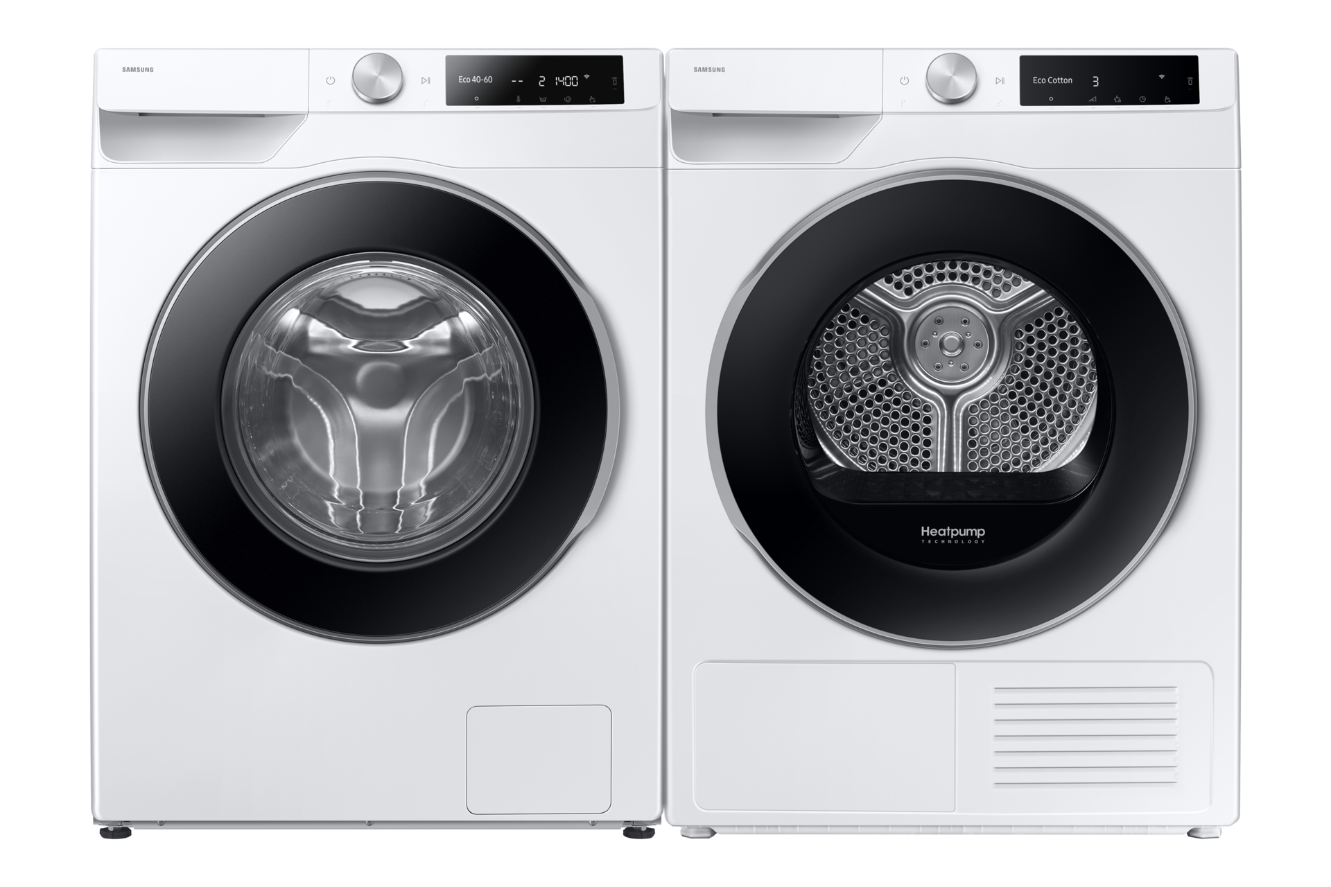 Laundry Dryer with A Energy Efficiency Rating and AI Dry+ Front-Set1 White 