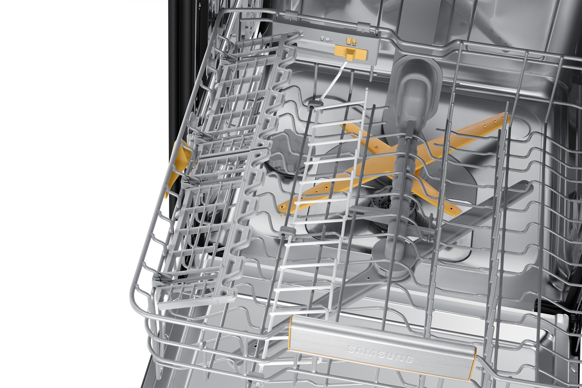 DW7700B Built In Dishwasher with Energy Efficiency and WaterJet Clean™ Detail4 White 