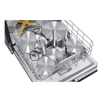 DW7700B Built In Dishwasher with Energy Efficiency and WaterJet Clean™ Detail1 White 