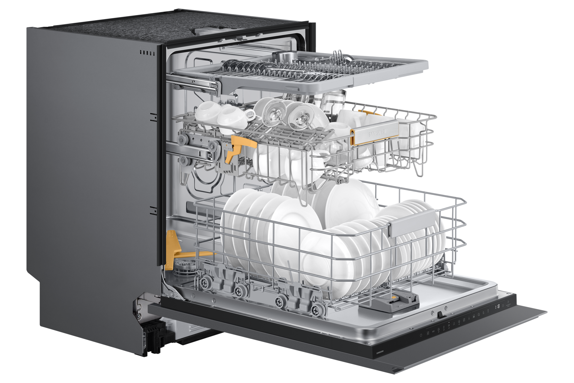 DW7700B Built In Dishwasher with Energy Efficiency and WaterJet Clean™ Dynamic Gray 