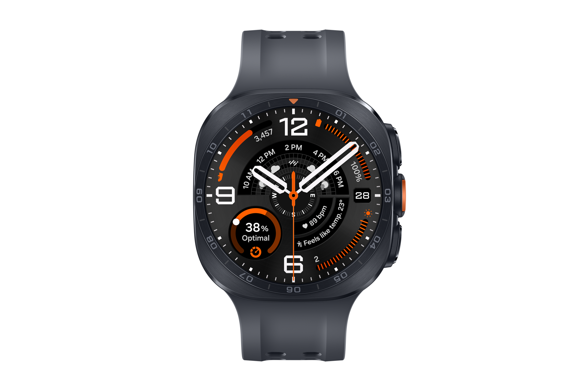Galaxy Watch Ultra2 Front2 Titanium Gray 
