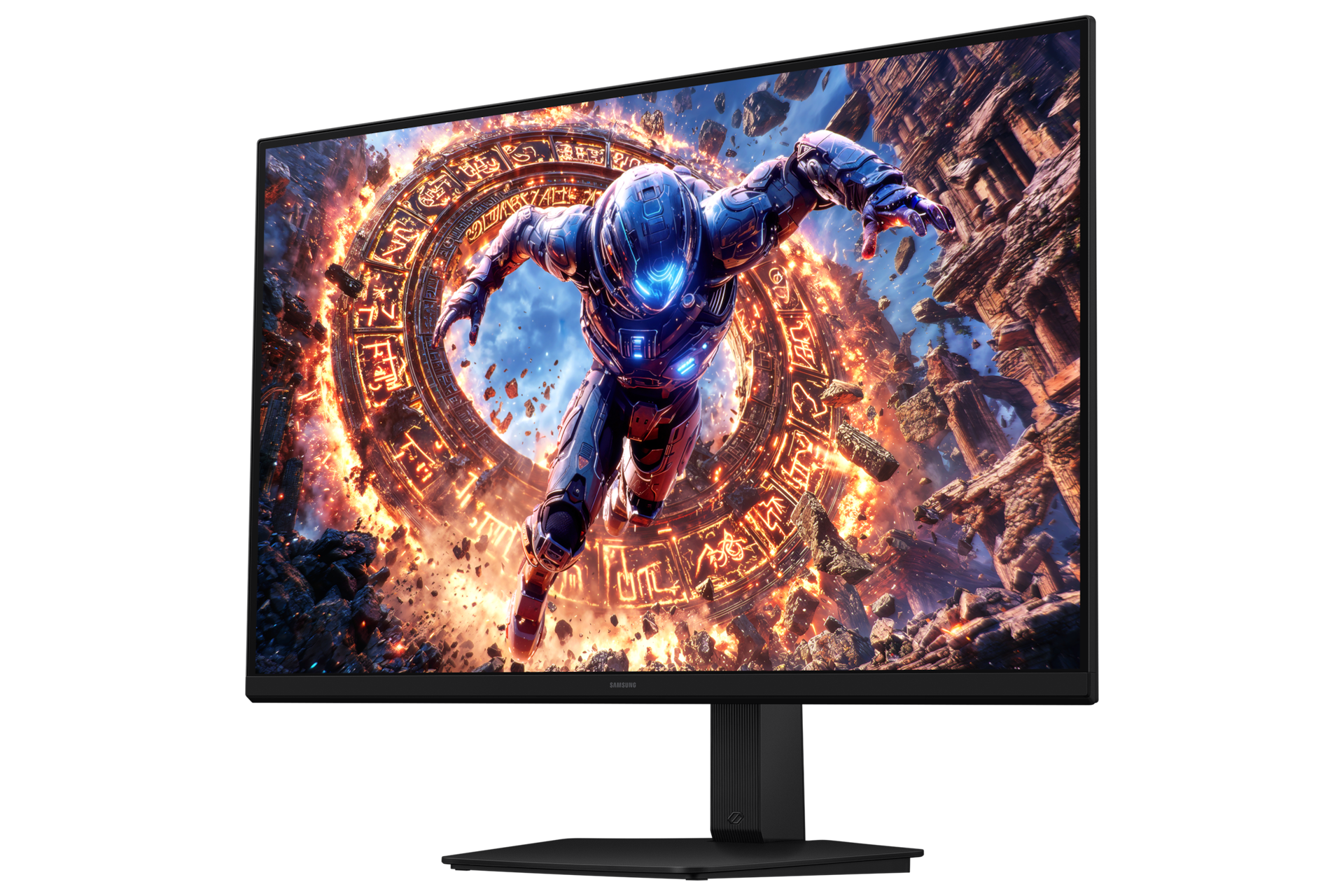 32 collu Odyssey G8 G80HS 6K 165 Hz / 3K 330 Hz spēļu monitors LS32HG802ESXEN R-perspective Black 